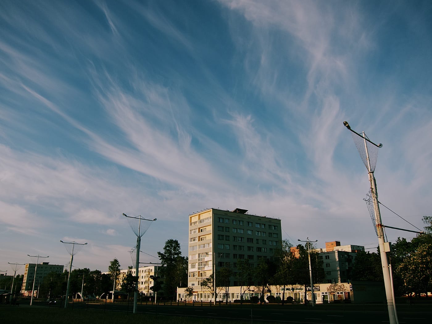 Красивое голубое небо