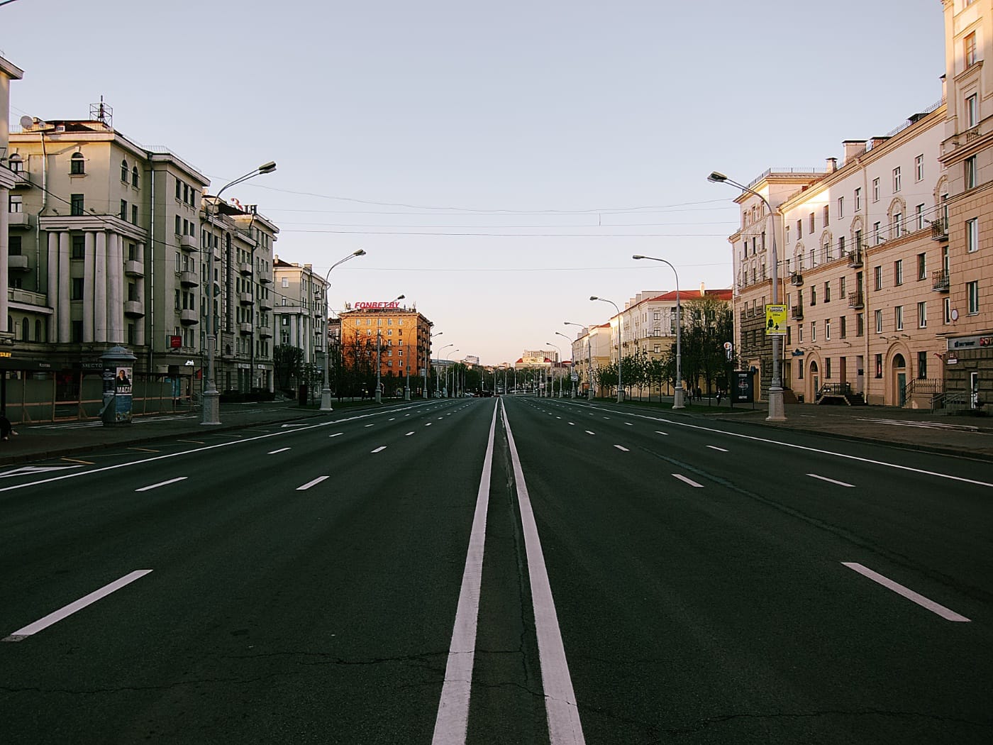 Пустынный проспект Минска