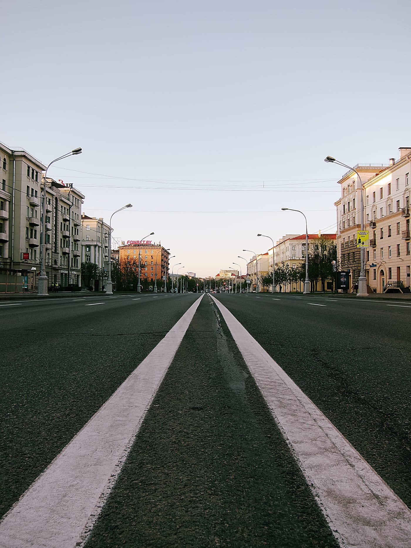 Пустынный проспект Минска