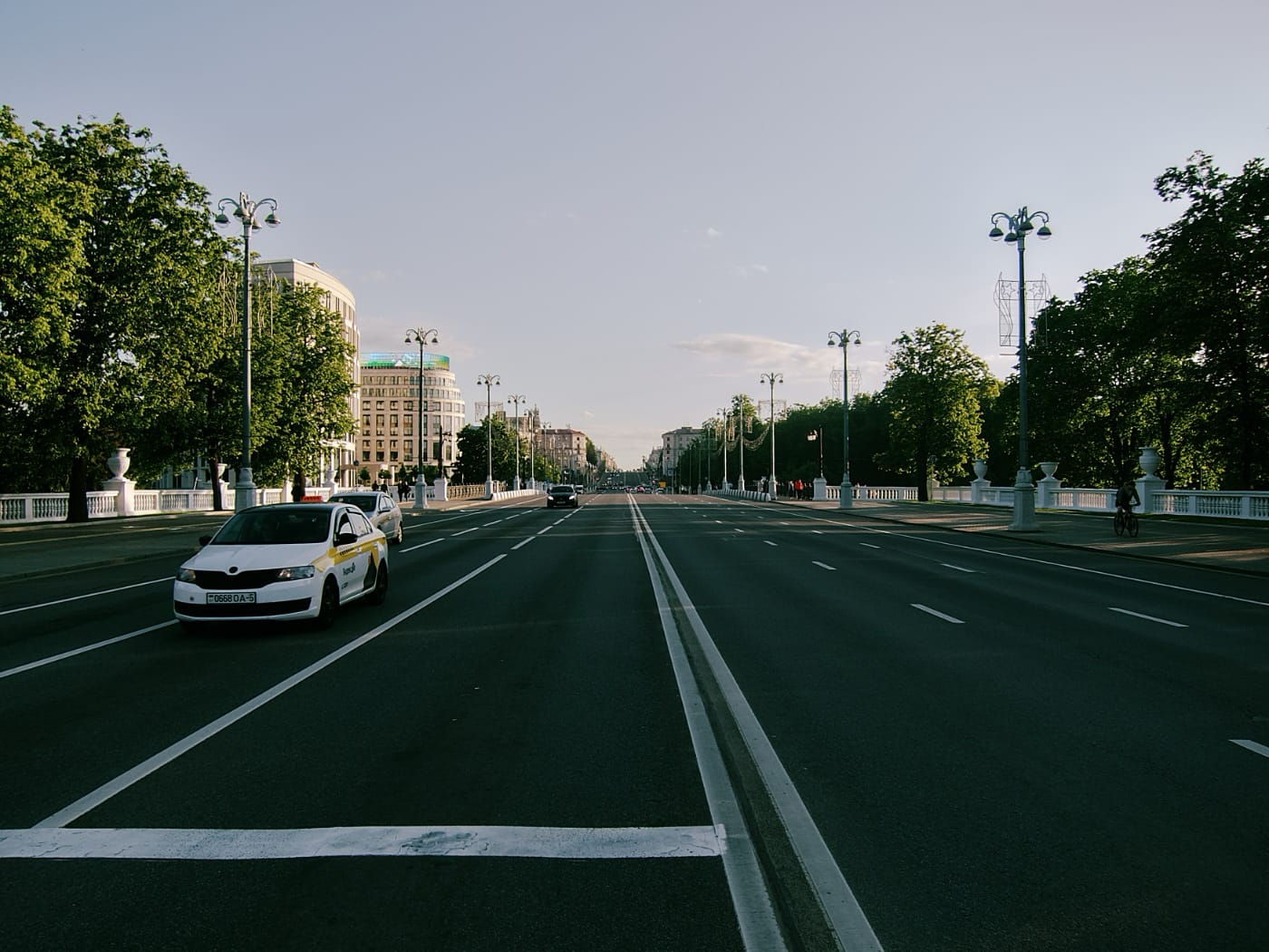 Вид на проспект в Минске
