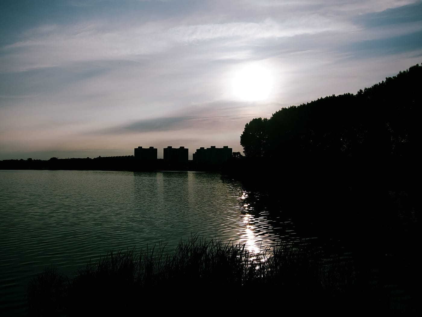 Закат на Чижовском водохранилище