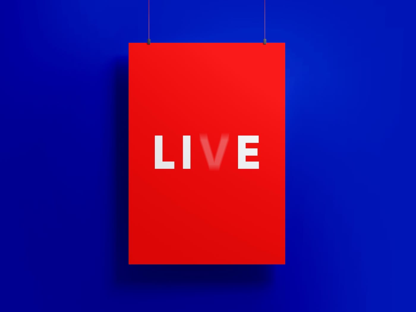 Плакат LIVE/LIE