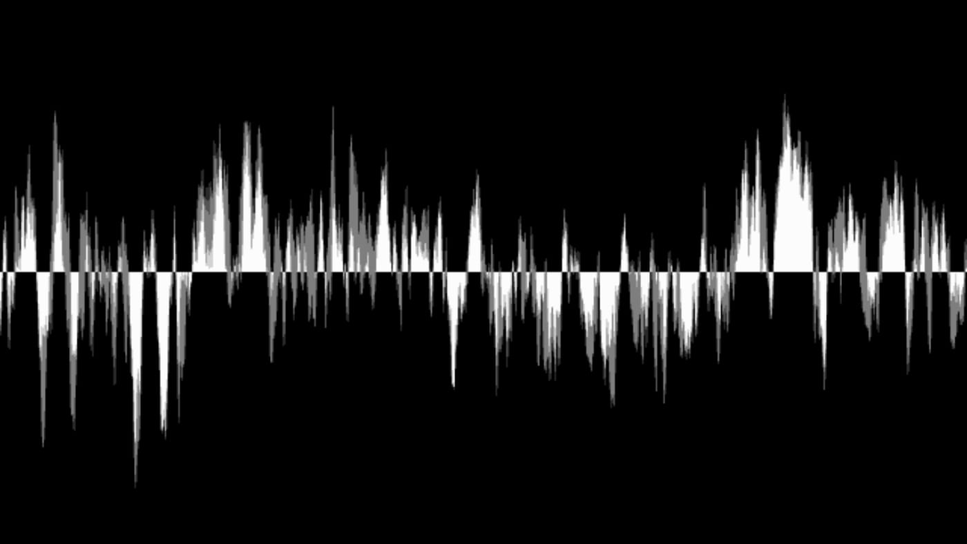 Видео с волной сэмплов, сгенерированное с помощью FFmpeg