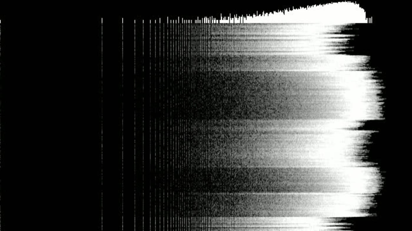 Видео с гистограммой громкости, сгенерированное с помощью FFmpeg